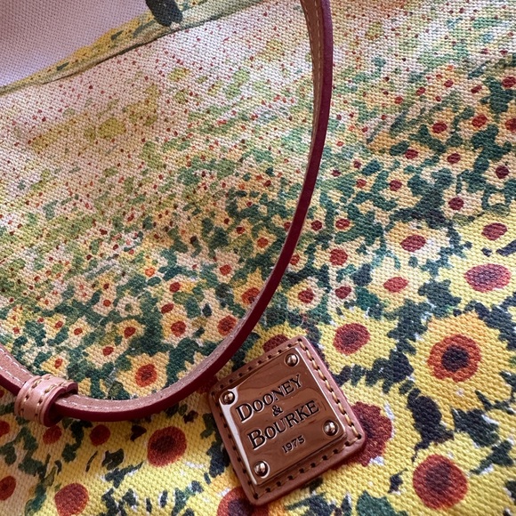 Painted Dooney&Burke Tote - Picture 6 of 8